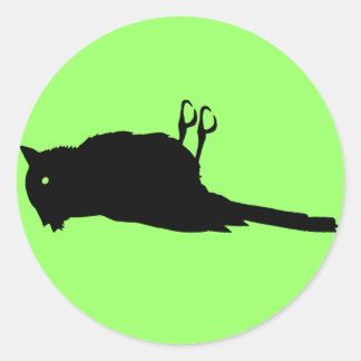 Dead Bird Roadkill Graphic Ronde Sticker