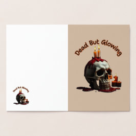 Dead But Glowing Halloween Foil Card Folie Kaarten