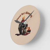 Dead But Glowing Halloween Round Clock Ronde Klok (Hoek)