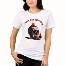 Dead But Glowing Skull T-Shirt–Día de los Muertos
