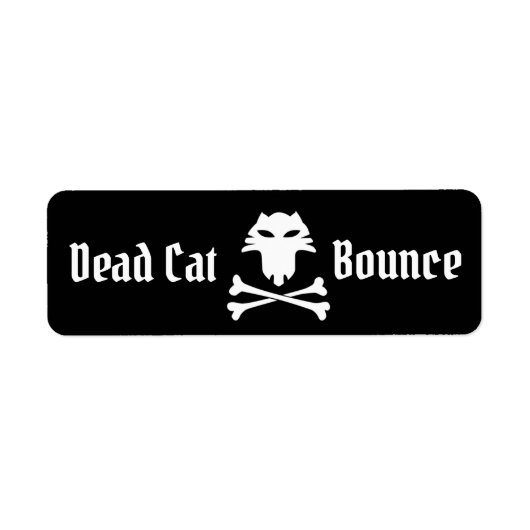 Dead Cat Bounce Etiket (Voorkant)