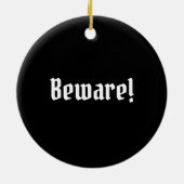 Dead Cat Bounce Keramisch Ornament (Achterkant)