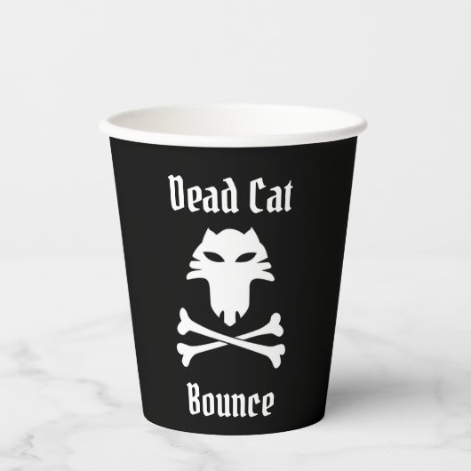Dead Cat Bounce Papieren Bekers (Voorkant)