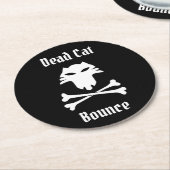 Dead Cat Bounce Ronde Kartonnen Onderzetter (Gebogen)