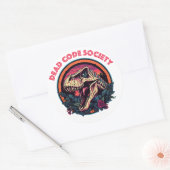 Dead Code Society-Stickers Ronde Sticker (Envelop)