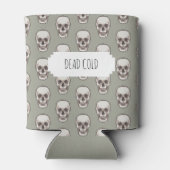 Dead Cold Gothic Spooky Skull Pattern Koelbox Blikjeskoeler (Achterkant)