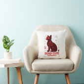 Dead Cute – Halloween Cat T-Shirt Kussen (Stoel)