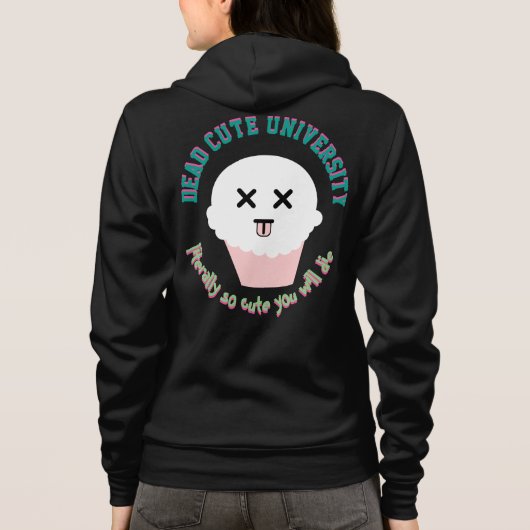 Dead Cute University Cupcake Jacket Hoodie (Achterkant)