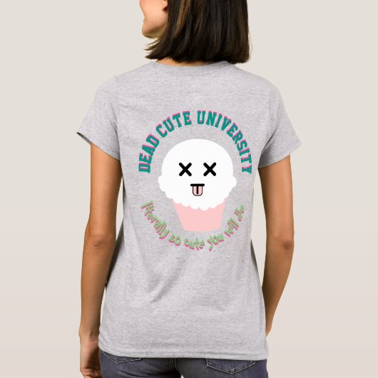 Dead Cute University Cupcake T-shirt (Achterkant)