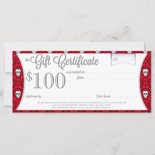 Dead Damask - aangepast cadeaubon (Achterkant)