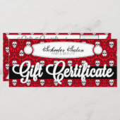 Dead Damask - aangepast cadeaubon (Voorkant / Achterkant)