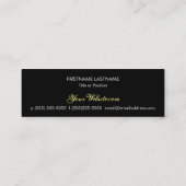 Dead Damask - Aangepaste Skinny Sugar Skull-kaarte Mini Visitekaartje (Achterkant)