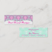 Dead Damask - Aangepaste Skinny Sugar Skull-kaarte Mini Visitekaartje (Voorkant / Achterkant)