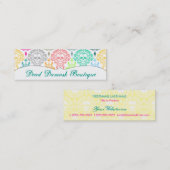 Dead Damask - Aangepaste Skinny Sugar Skull-kaarte Mini Visitekaartje (Voorkant / Achterkant)