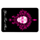 Dead Damask - Aangepaste suiker schedel magneet (Horizontaal)