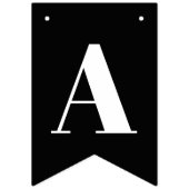 Dead Damask Black & White Happy Birthday Banner (Derde vlag)