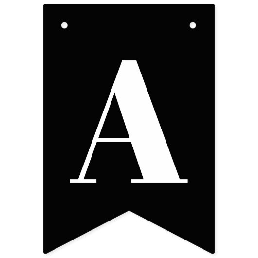 Dead Damask Black & White Happy Birthday Banner (Derde vlag)