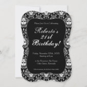 Dead Damask - Chic Sugar Skull Aangepaste Uitnodig Kaart (Voorkant)