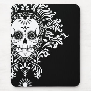 Dead Damask - Chic Sugar Skull Mousepad Muismat