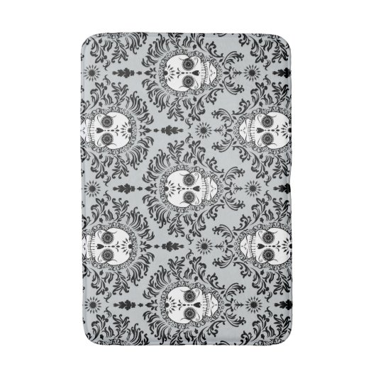 Dead Damask - Chic Sugar Skull Pattern Badmat (Voorkant Verticaal)