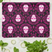 Dead Damask - Chic Sugar Skulls Kitchen Towel Theedoek (Gevouwen)