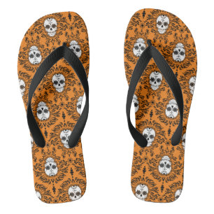 Dead Damask - Chic Sugar Skulls Pattern-Teenslippe Teenslippers