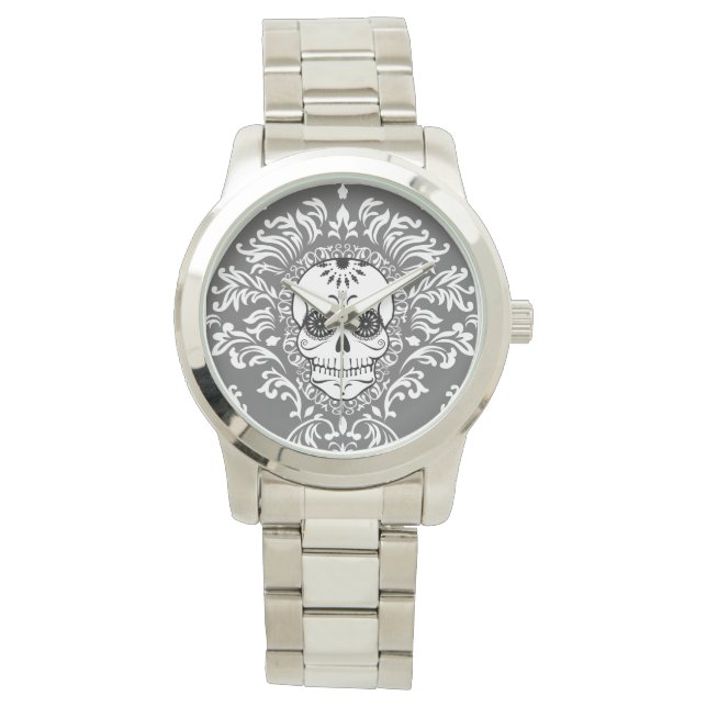 Dead Damask - Chique Sugar Skull polshorloge Horloge (Voorkant)
