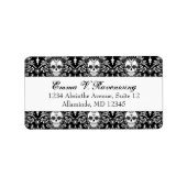 Dead Damask - Custom Sugar Skull Adresetiketten Etiket (Voorkant)