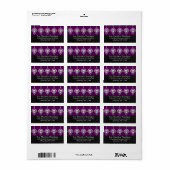 Dead Damask - Custom Sugar Skull Adresetiketten Etiket (Full Sheet)