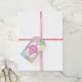 Dead Damask - Custom Sugar Skull Gift Labels Cadeaulabel (Met Touw)