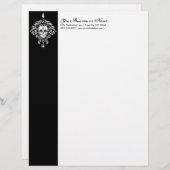 Dead Damask - Custom Sugar Skull Letterhead Briefhoofd (Voorkant / Achterkant)