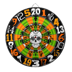 Dead Damask - Halloween Sugar Skull Dartboard Dartbord