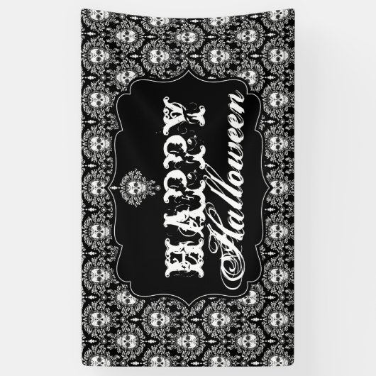 Dead Damask - Happy Halloween Banner (Verticaal)