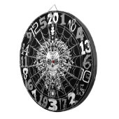 Dead Damask - Sugar Skull & Spider Web Dartboard Dartbord (Voorkant Rechts)