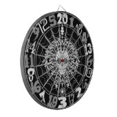 Dead Damask - Sugar Skull & Spider Web Dartboard Dartbord (Voorkant Links)