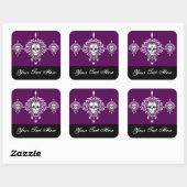 Dead Damask Trio - Custom Sugar Skull Stickers (Vel)