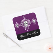Dead Damask Trio - Custom Sugar Skull Stickers (Envelop)