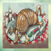 Dead Dillo Raamsticker (Vel 3)