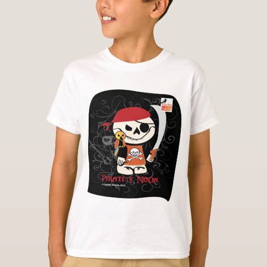 Dead Ed-Ninja tegen Pirate Kinder T-Shirts (Voorkant)