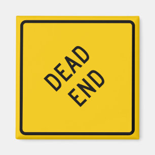 Dead End Highway Sign Magneet