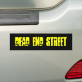 Dead End Street Bumpersticker (Op auto)