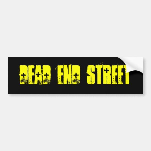 Dead End Street Bumpersticker (Voorkant)