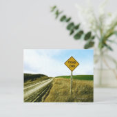 Dead end verkeersbord, Palouse, Washington Briefkaart (Staand voorkant)