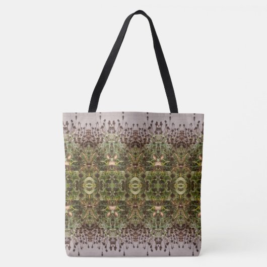 Dead Flowers Patroon 5 Groot Tote Bag (Voorkant)