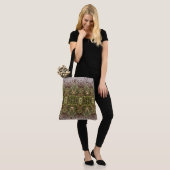 Dead Flowers Patroon 5 Groot Tote Bag (Op model)