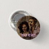 Dead Hearts Novels koppel - knoop Ronde Button 3,2 Cm (Voorkant /achterkant)