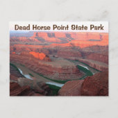 Dead Horse Point State Park 3, sunrise, Utah Briefkaart (Voorkant)