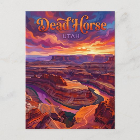Dead Horse Point Utah Briefkaart (Voorkant)