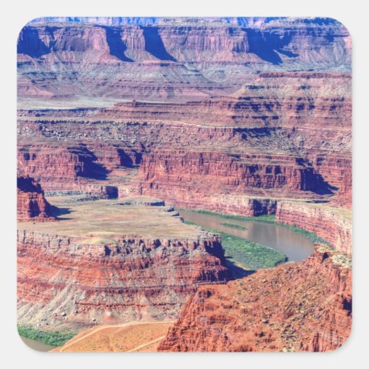 Dead horse state park Moab Utah Vierkante Sticker (Voorkant)