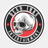 Dead Inks Stickers! Ronde Sticker (Voorkant)